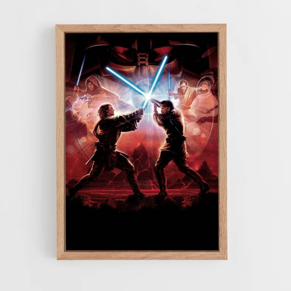 Poster Anakin Obiwan Combat