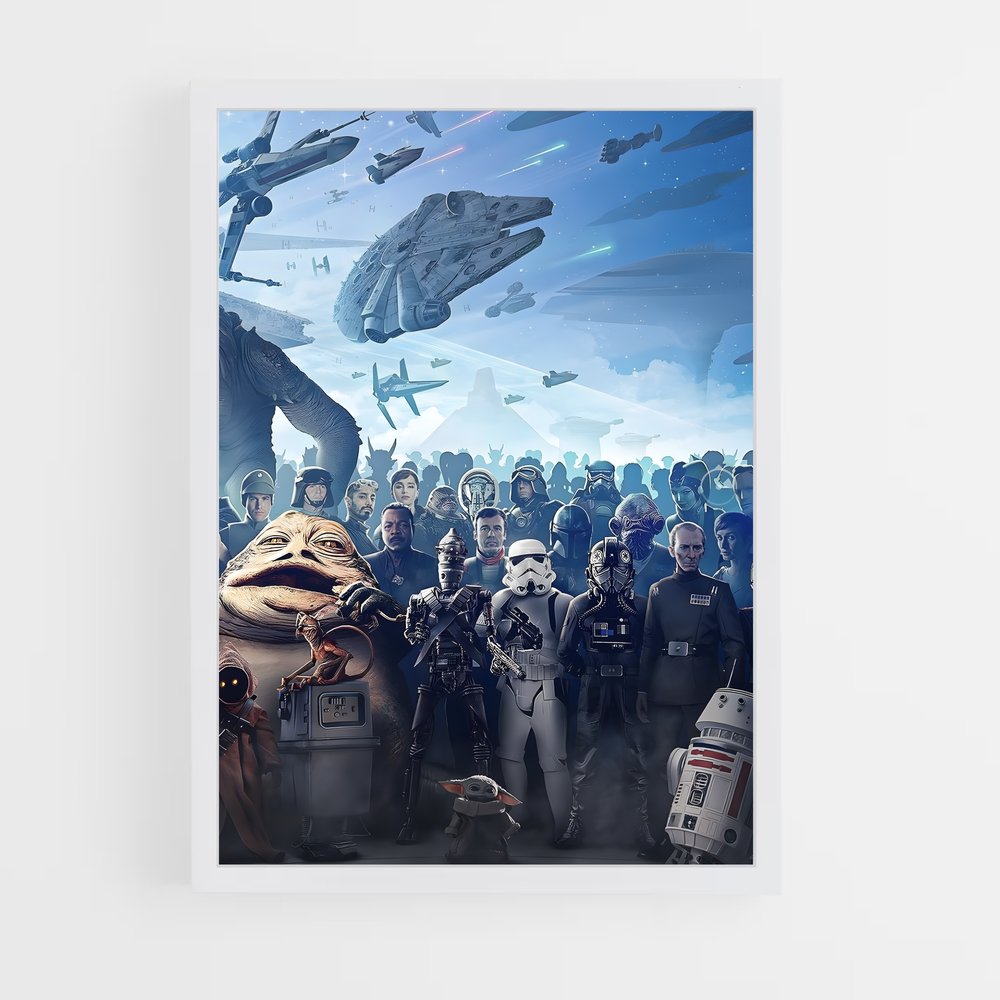 star-wars-8 cadre Blanc