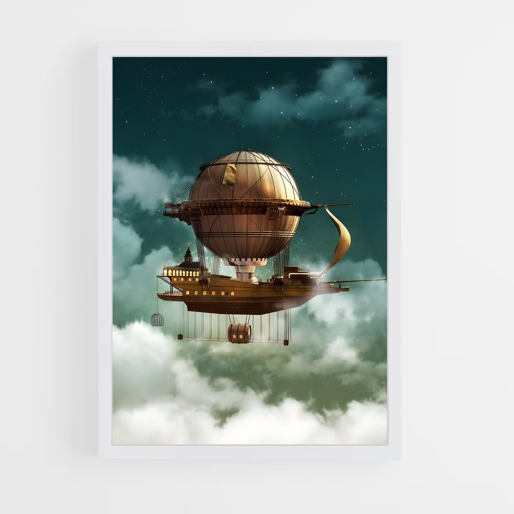 steampunk-11 cadre Blanc