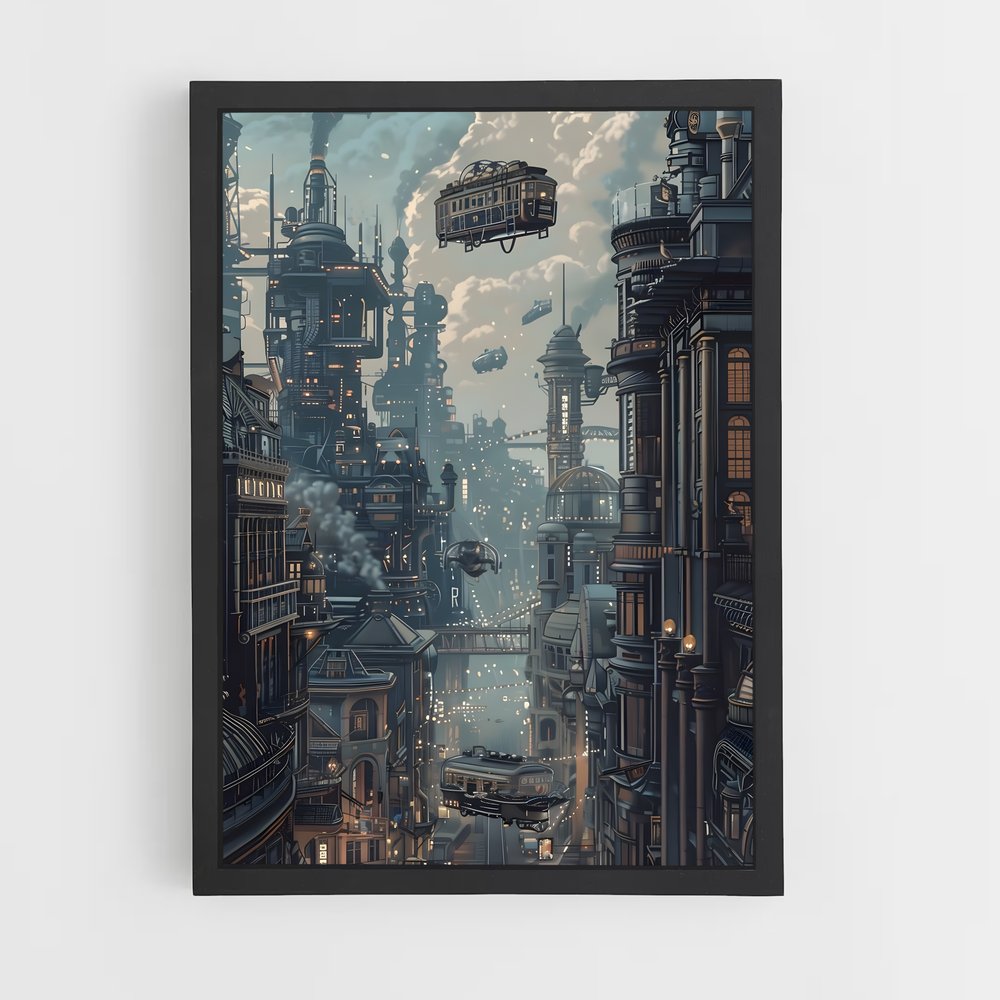 steampunk-12 cadre Noir