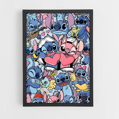 stitch-4 cadre Noir