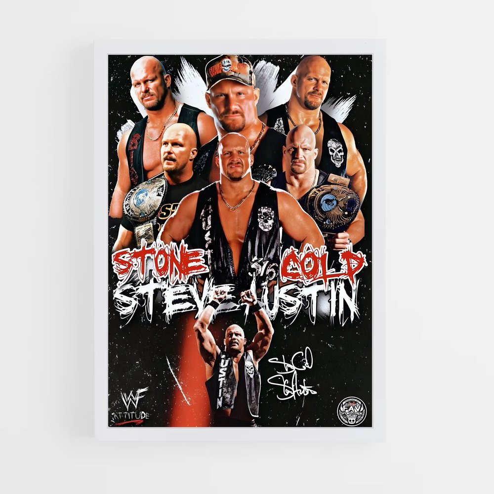 stone-cold-14 cadre Blanc