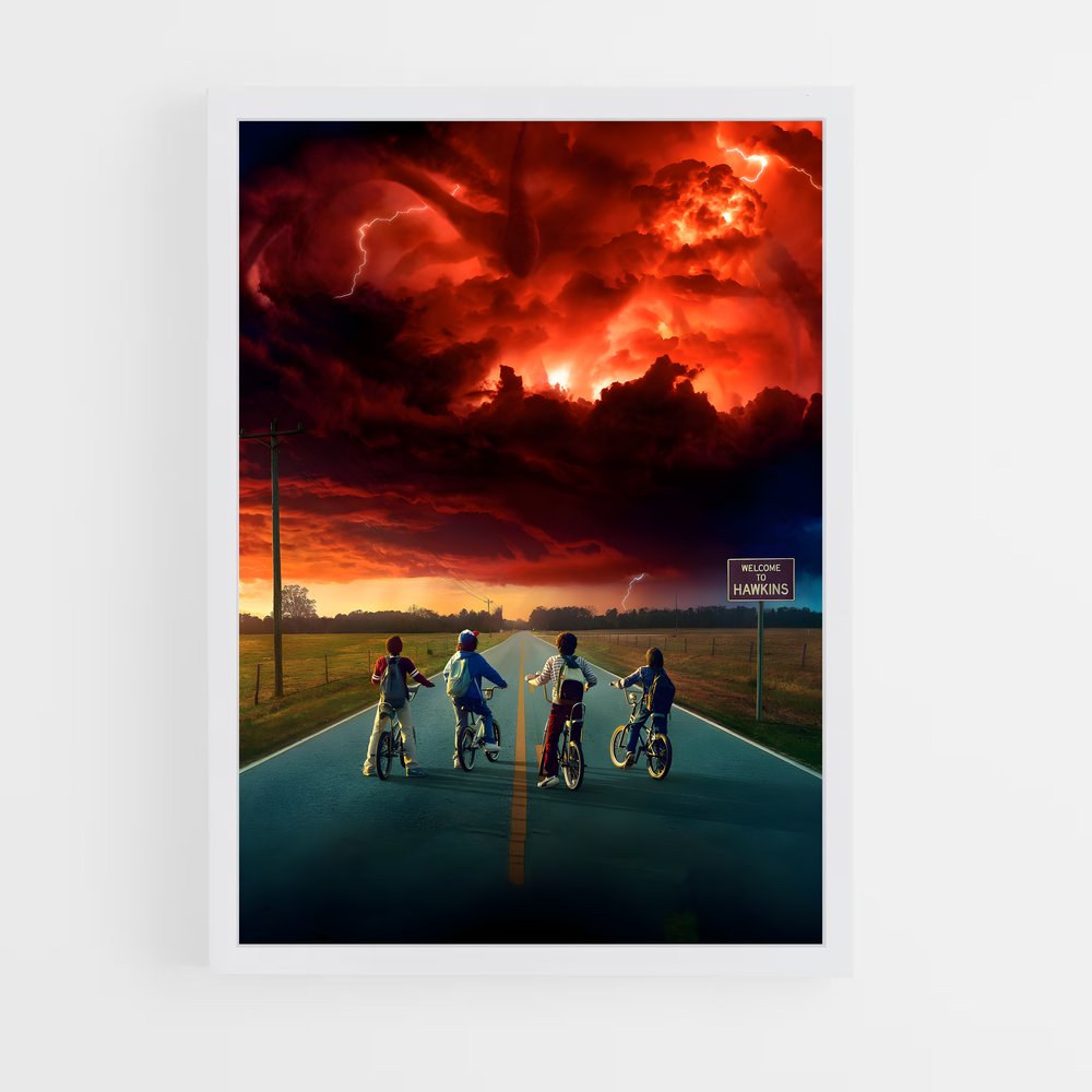stranger-things-4 cadre Blanc