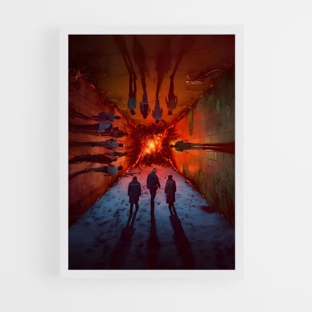 stranger-things-6 cadre Blanc