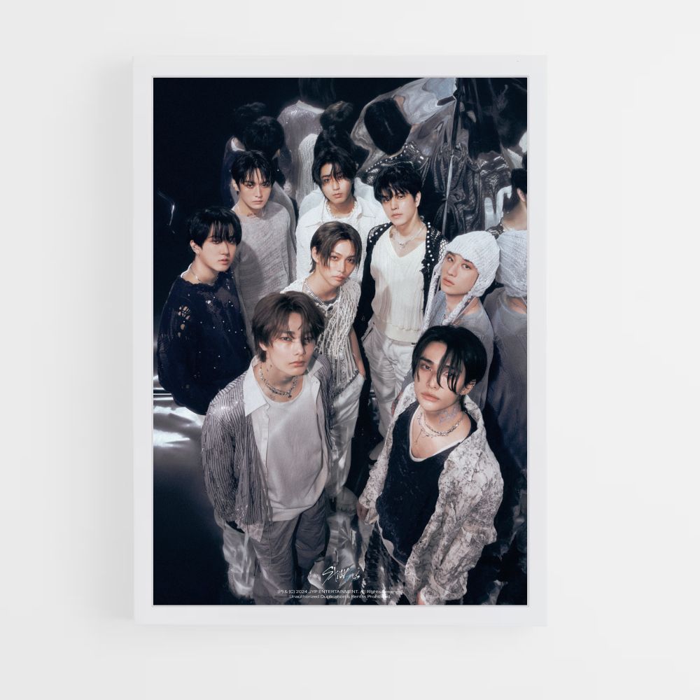 Poster Stray Kids Noir et Blanc