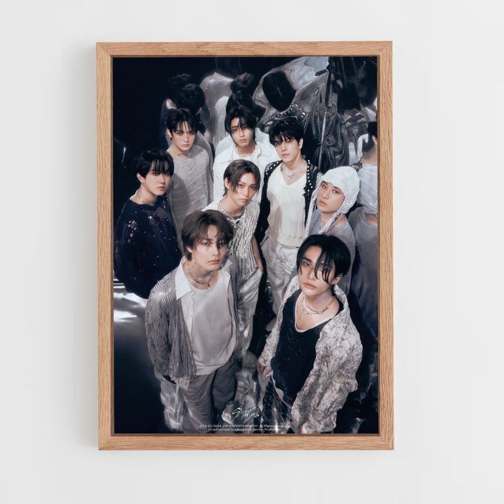 Poster Stray Kids Noir et Blanc