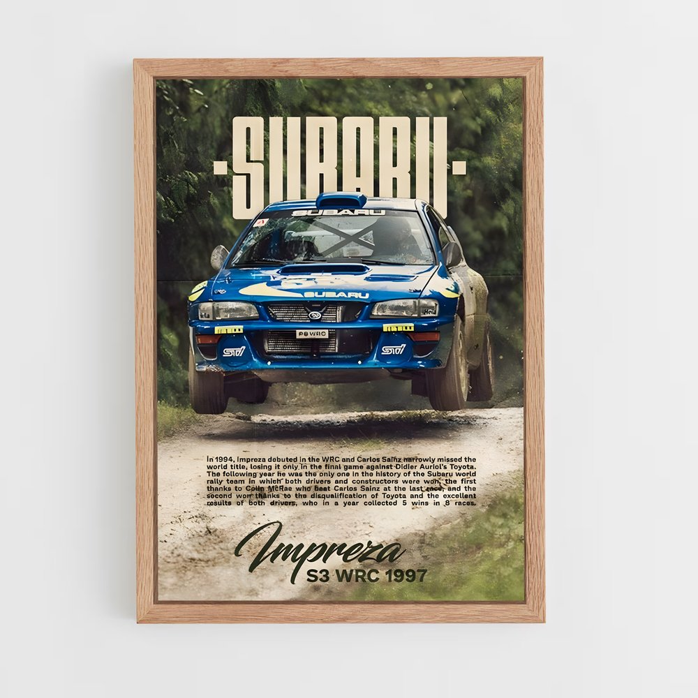 subaru-1 cadre Bois clair