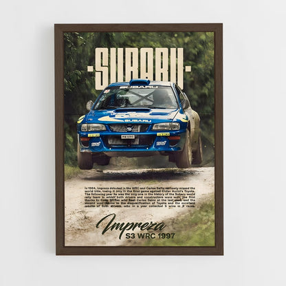 subaru-1 cadre Bois foncé