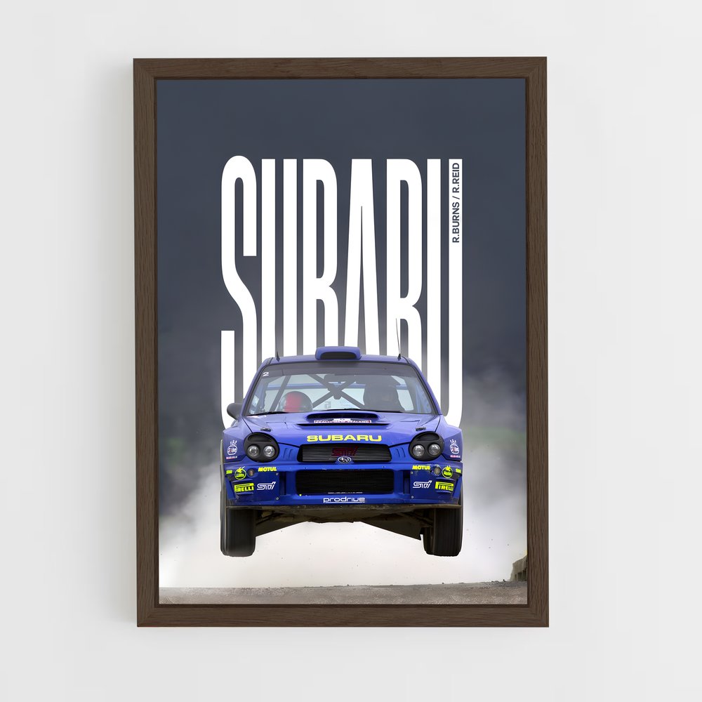 subaru-10 cadre Bois foncé