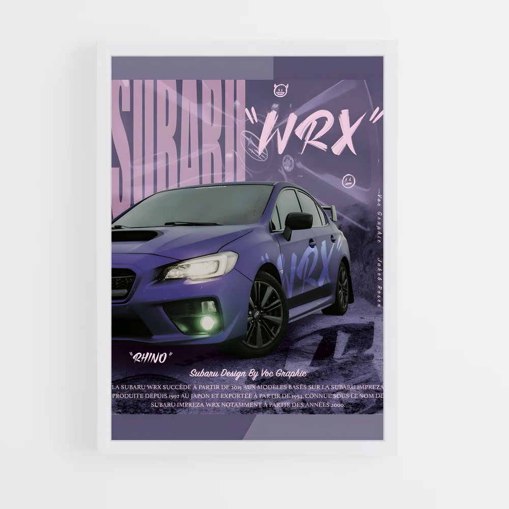 subaru-13 cadre Blanc