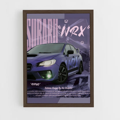 subaru-13 cadre Bois foncé