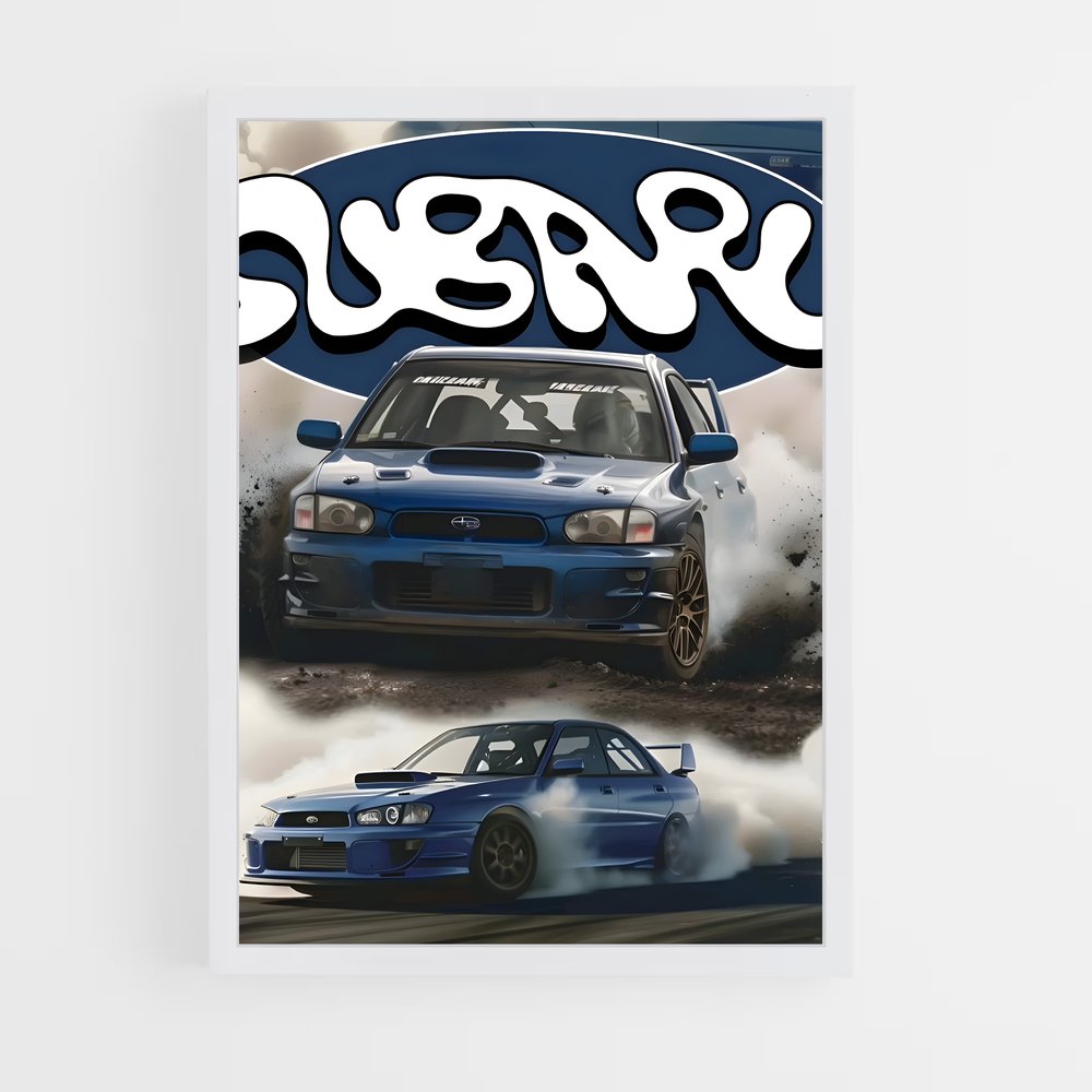 subaru-14 cadre Blanc