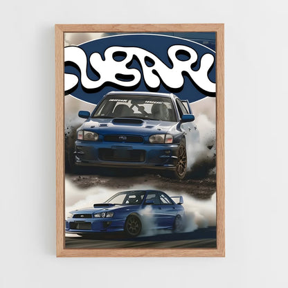 subaru-14 cadre Bois clair