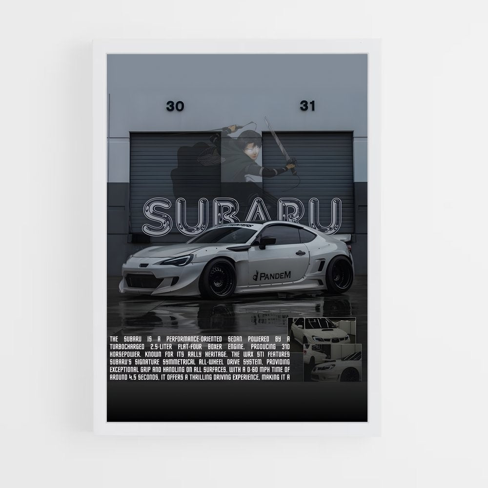 subaru-3 cadre Blanc