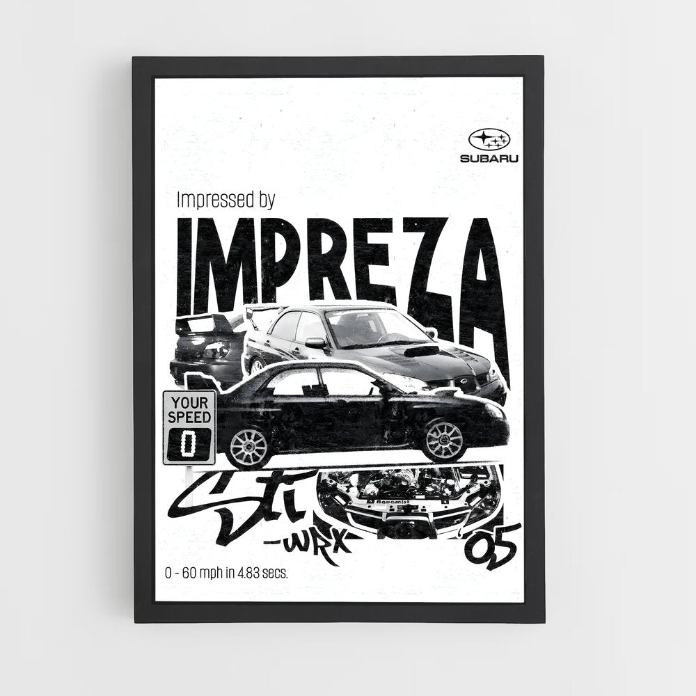 subaru-5 cadre Noir
