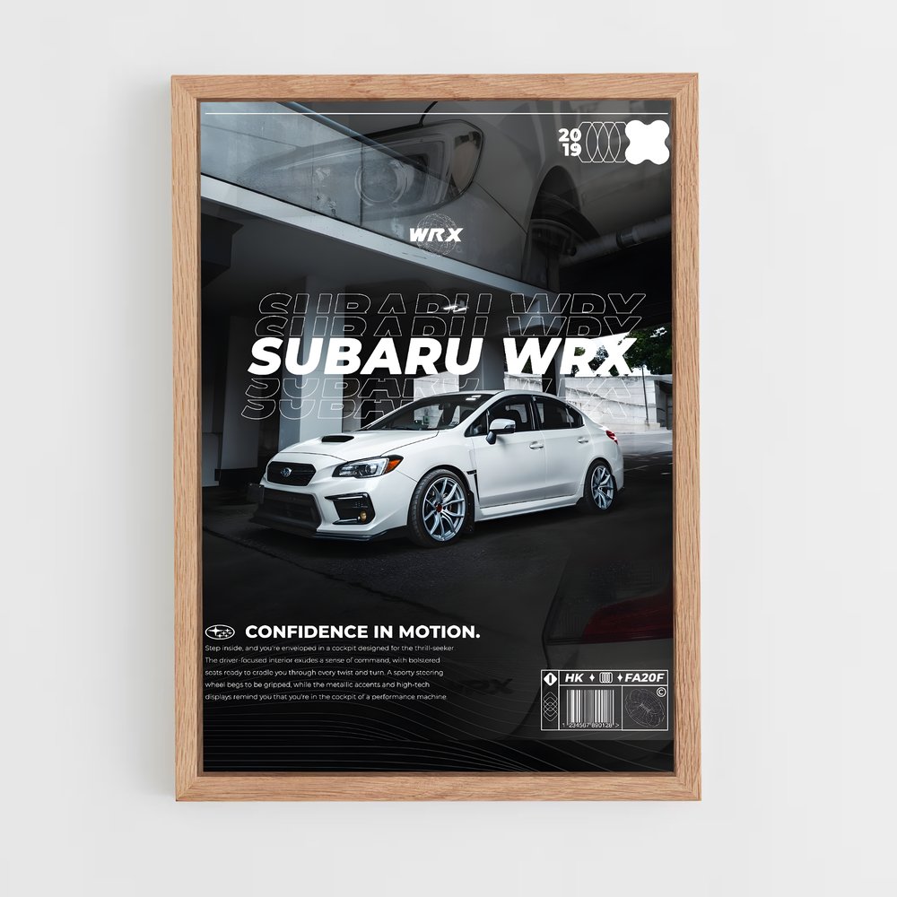 subaru-6 cadre Bois clair