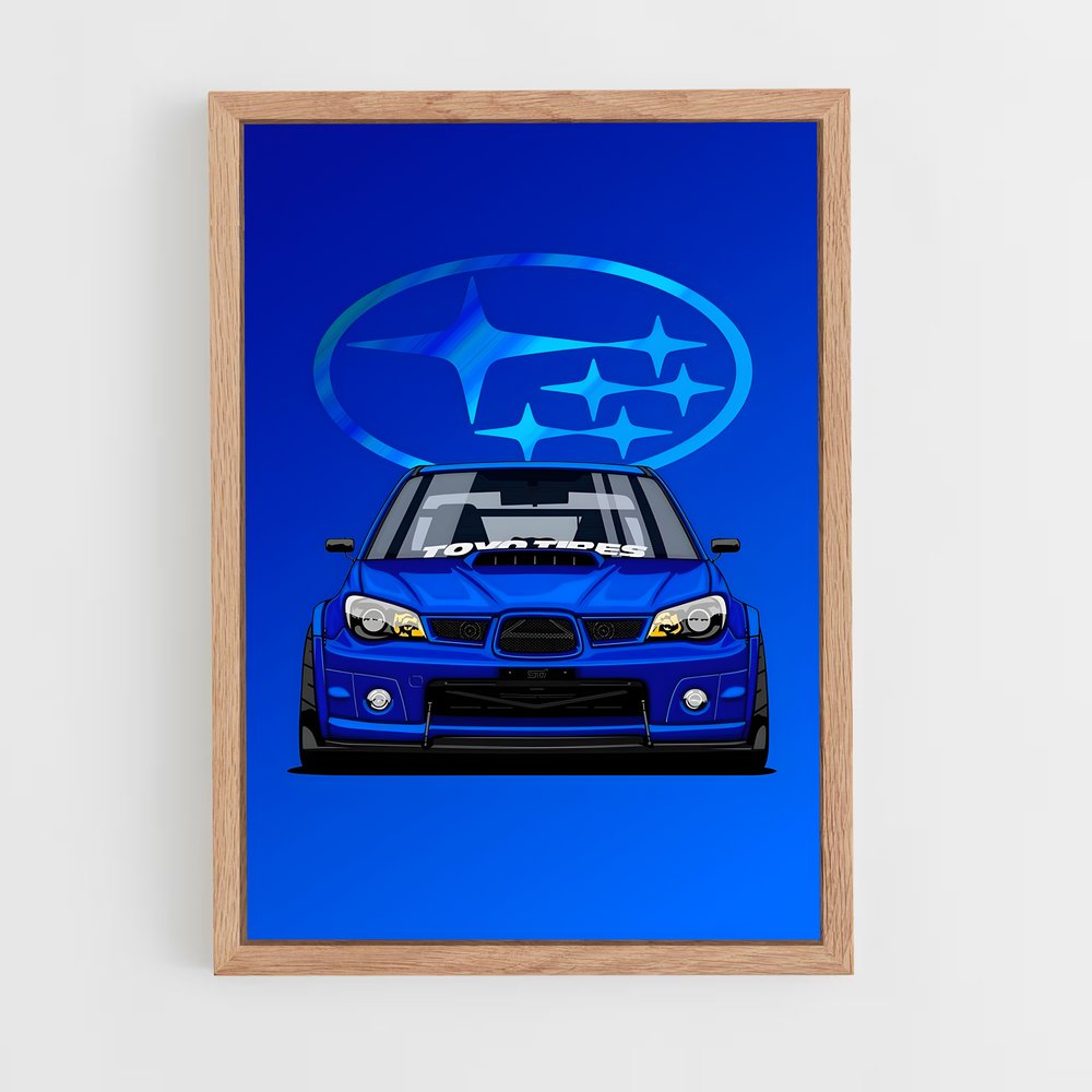 subaru-7 cadre Bois clair