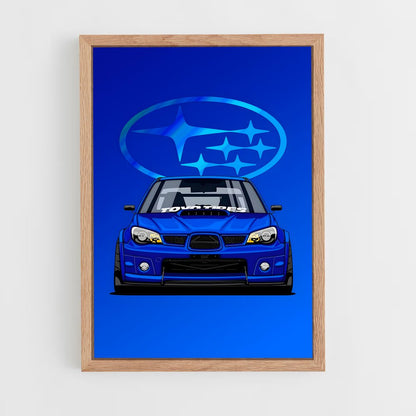 subaru-7 cadre Bois clair