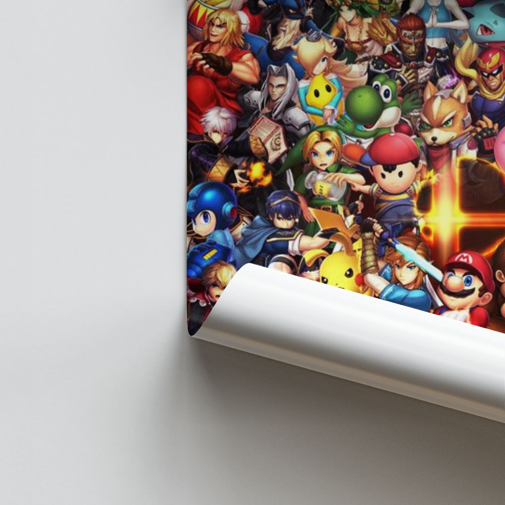 Poster Personnages Super Smash