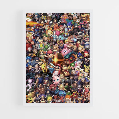 Poster Personnages Super Smash