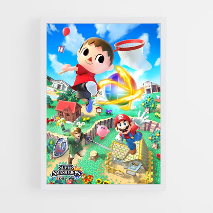 super-smash-bros-6 cadre Blanc