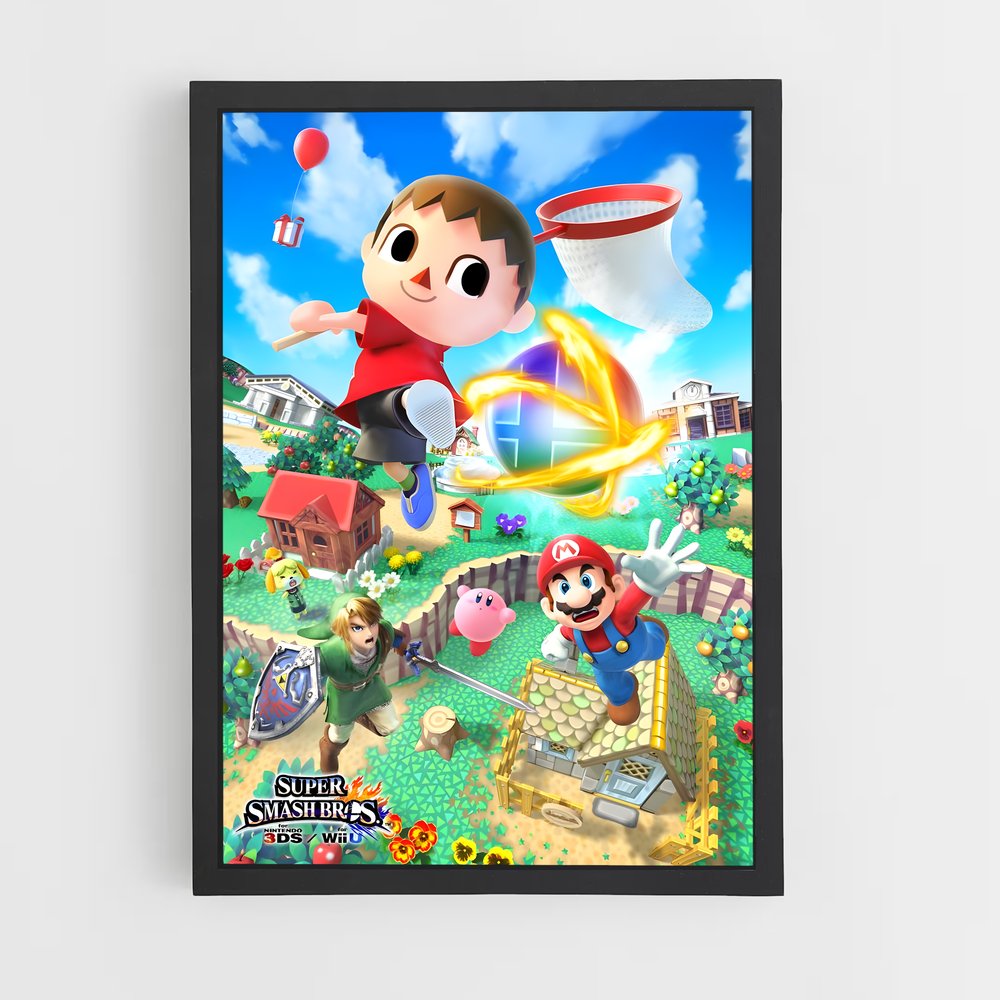 super-smash-bros-6 cadre Noir