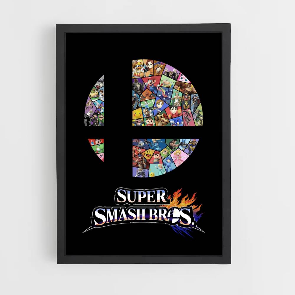 Poster Super Smash Bros Logo