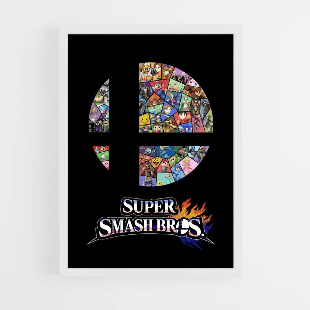 Poster Super Smash Bros Logo