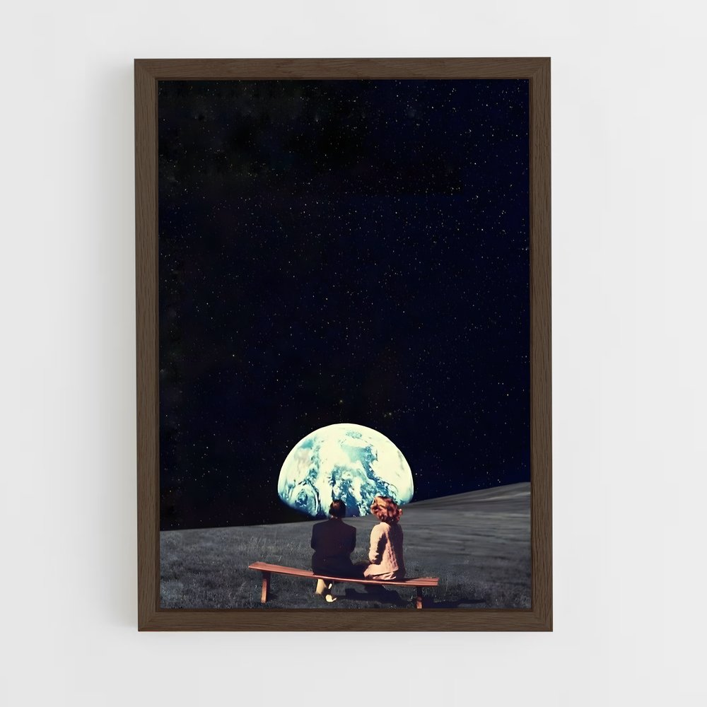 surrealism-17 cadre Bois foncé