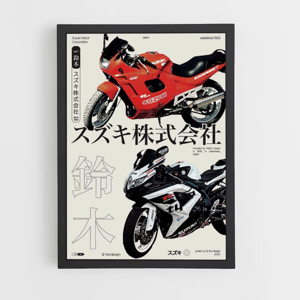 Poster Moto Japonaise