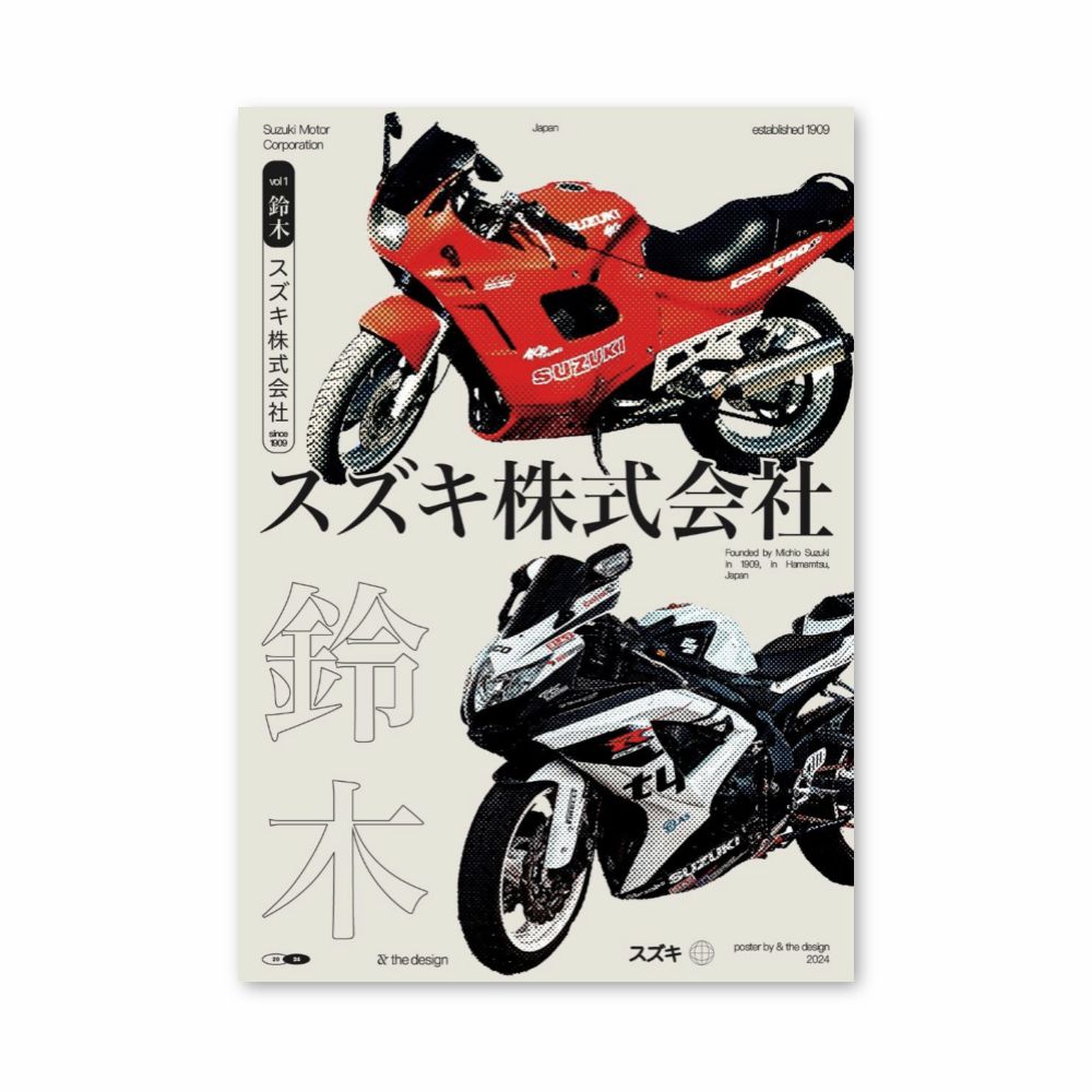 Poster Moto Japonaise