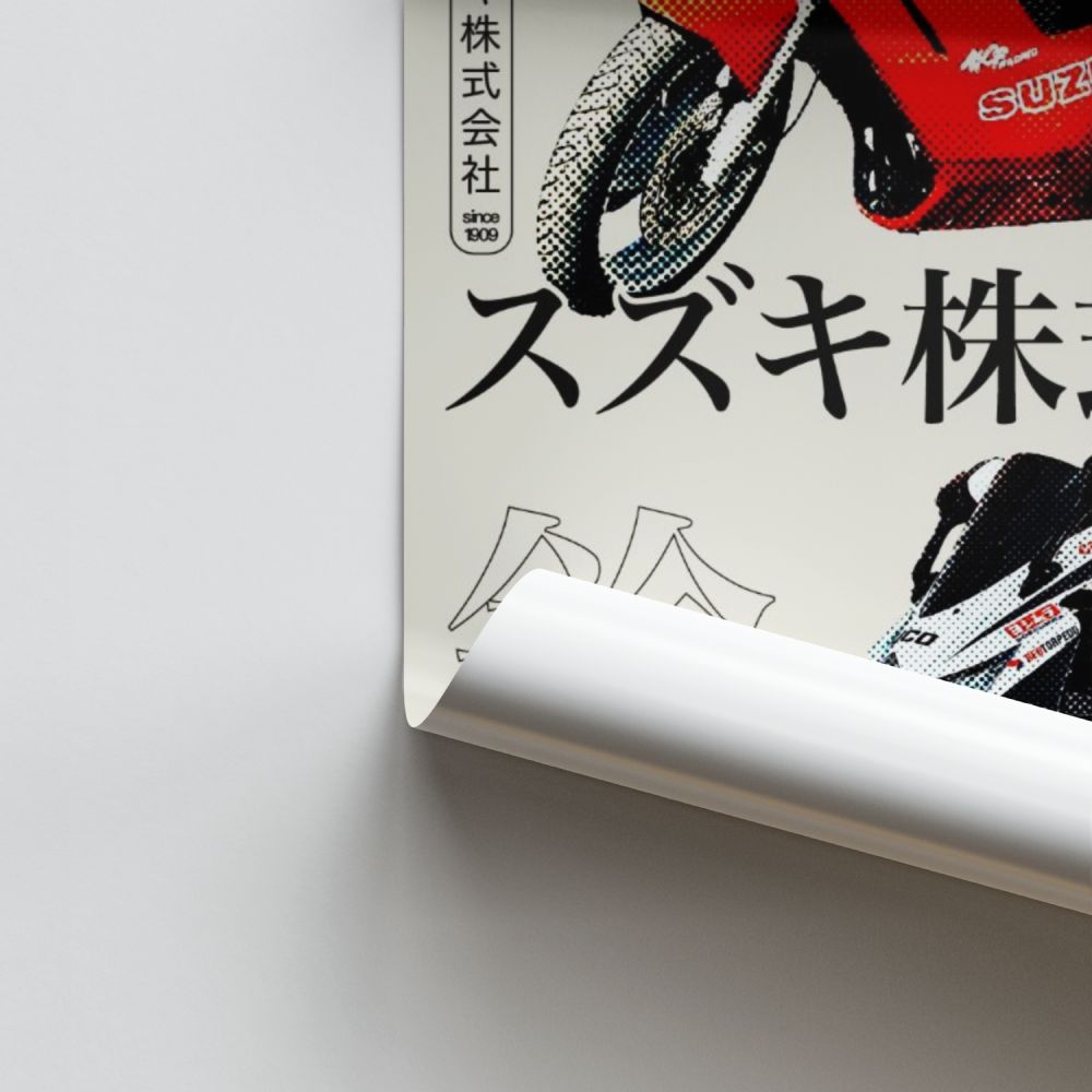 Poster Moto Japonaise