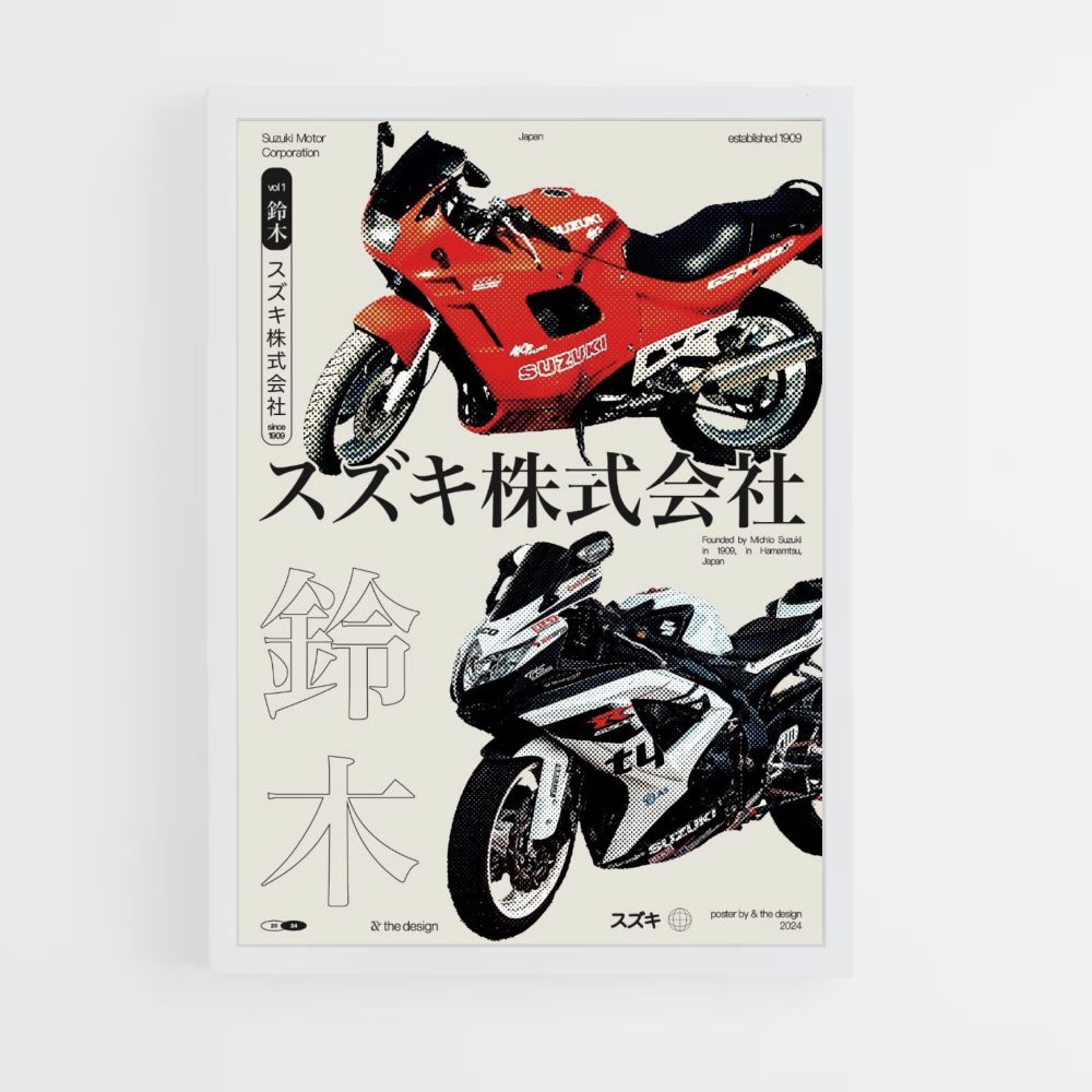 Poster Moto Japonaise