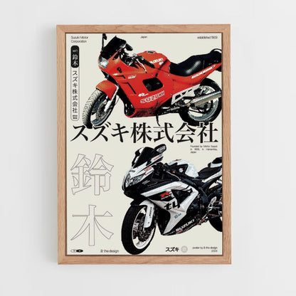 Poster Moto Japonaise