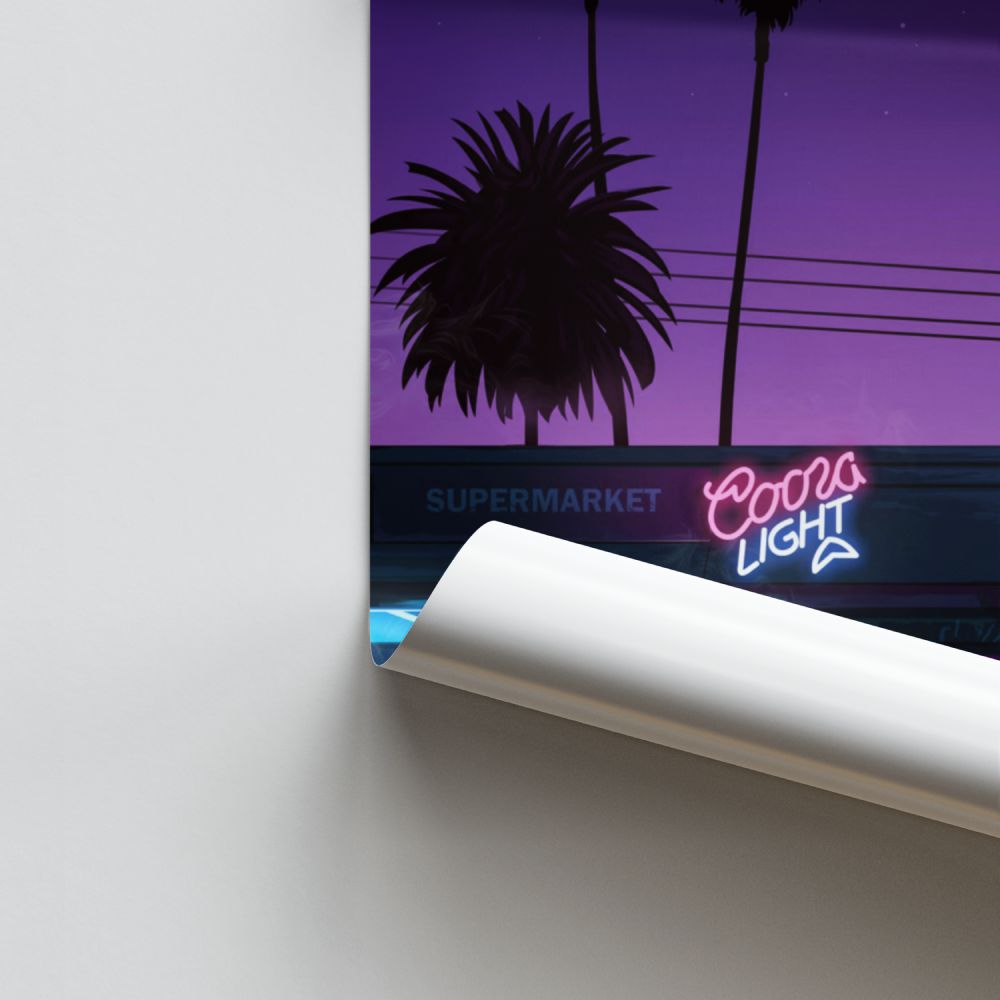 Poster Synthwave Magasin