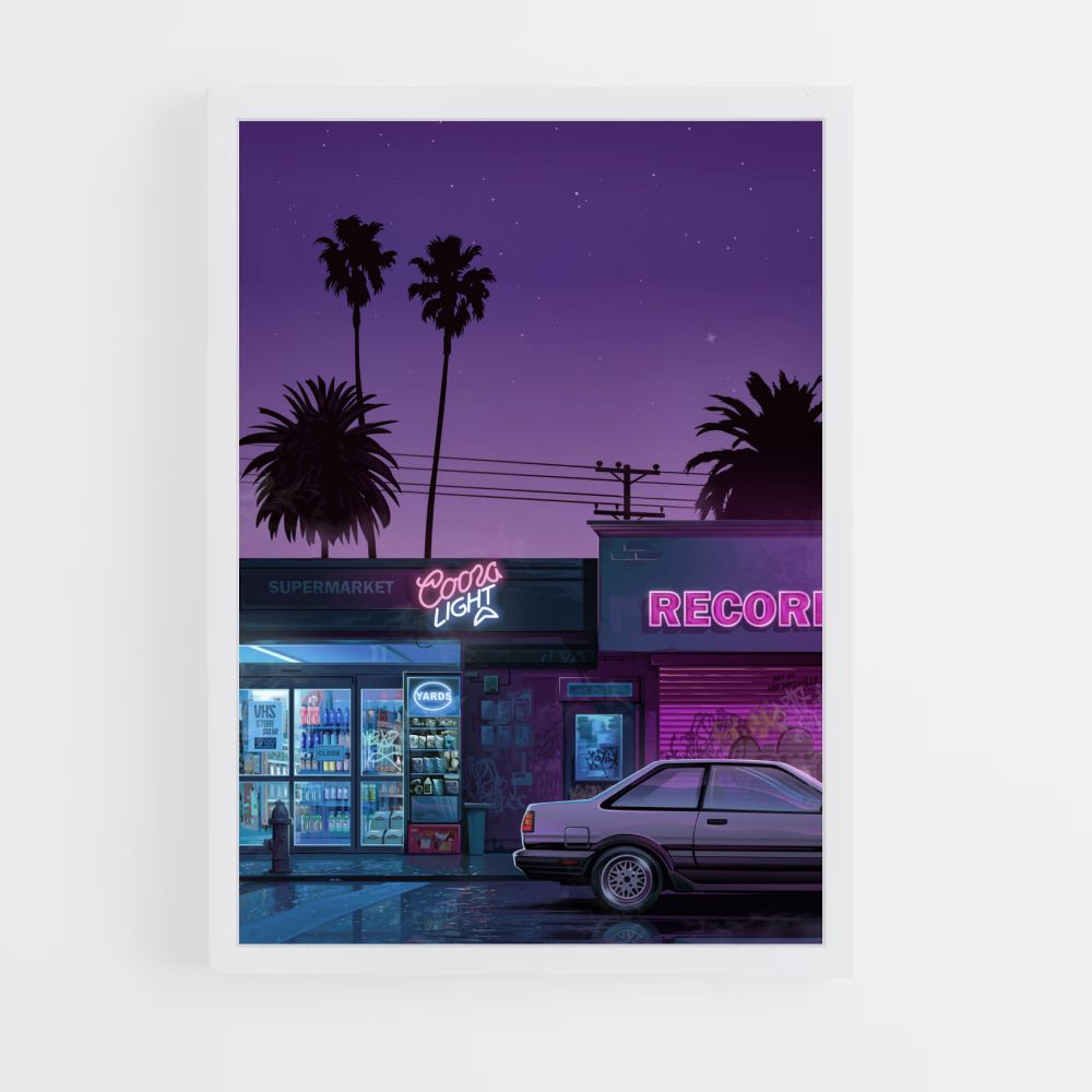 Poster Synthwave Magasin