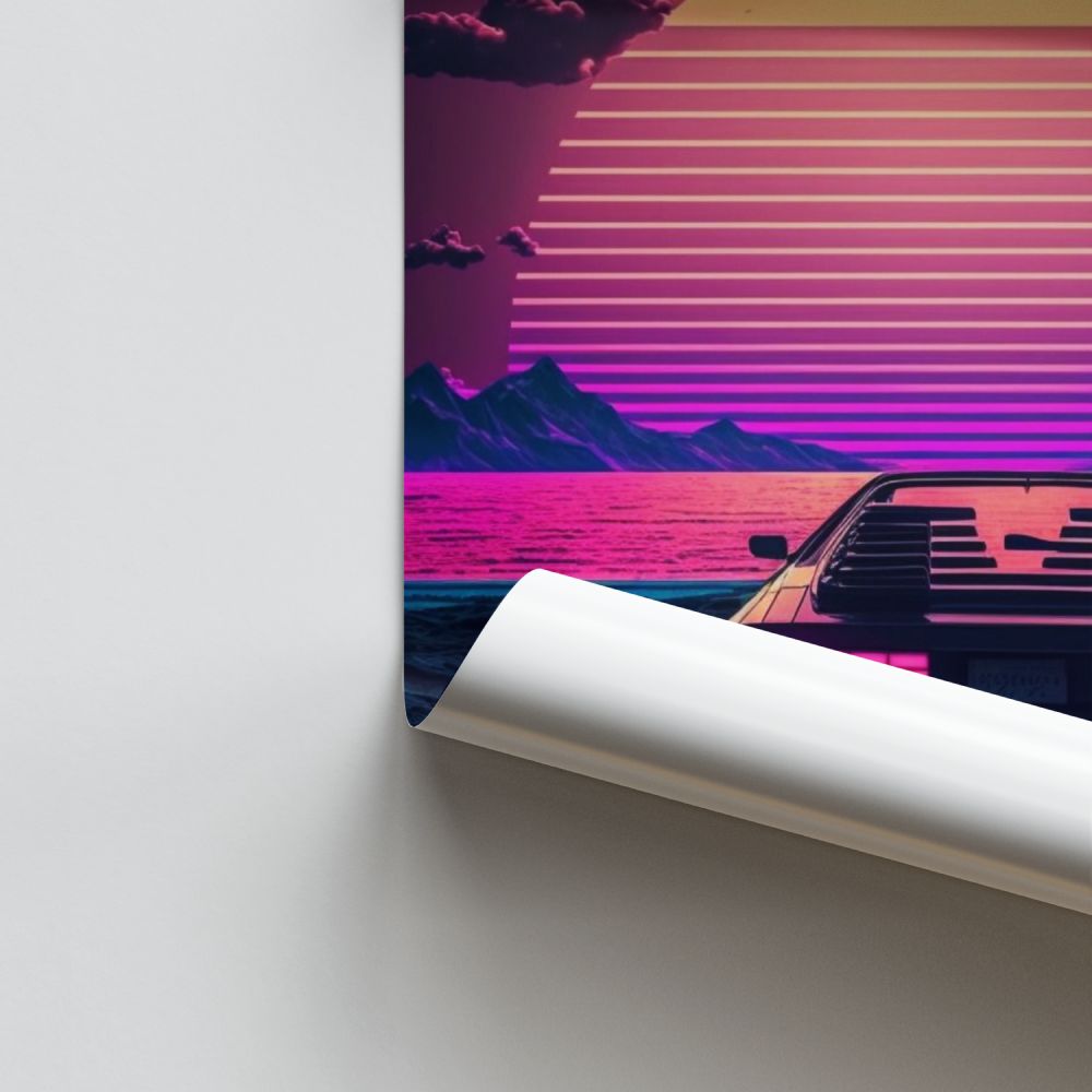 Poster Synthwave Retro