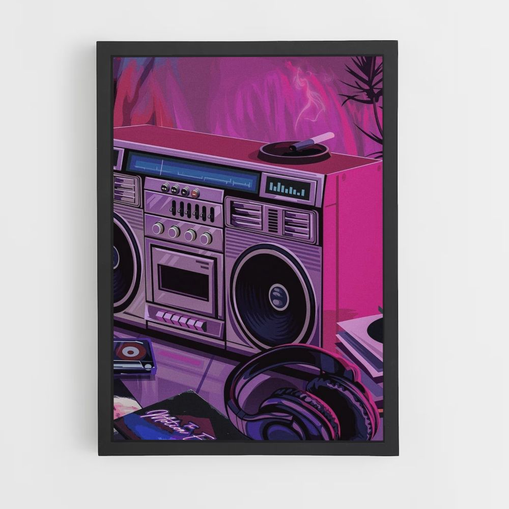 Poster Synthwave Radio