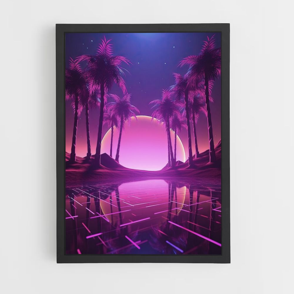 Poster Synthwave Miami