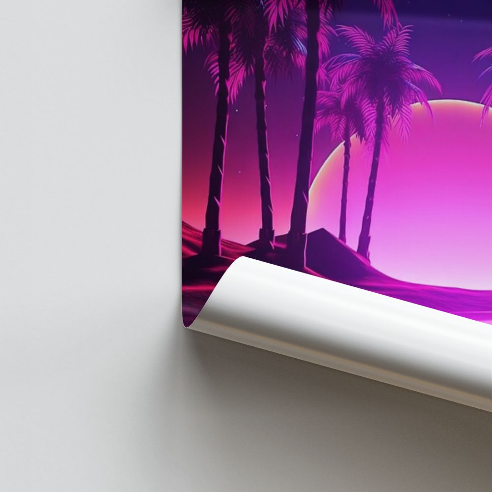 Poster Synthwave Miami