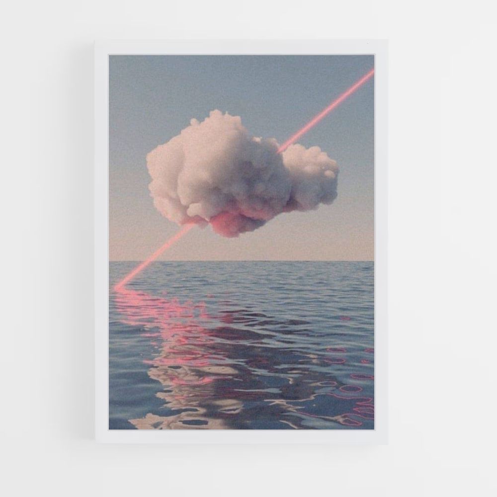 Poster Synthwave Nuage