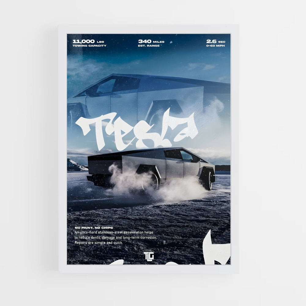 tesla-1 cadre Blanc
