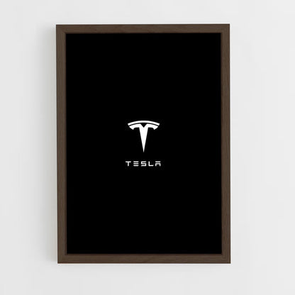 tesla-10 cadre Bois foncé