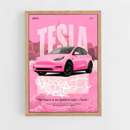 tesla-3 cadre Bois clair