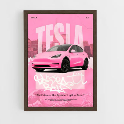 tesla-3 cadre Bois foncé
