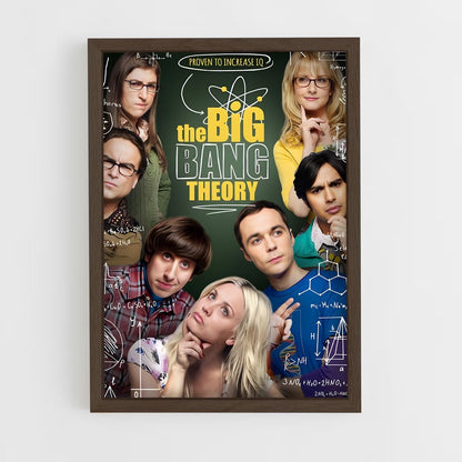 the-big-bang-theory-5 cadre Bois foncé