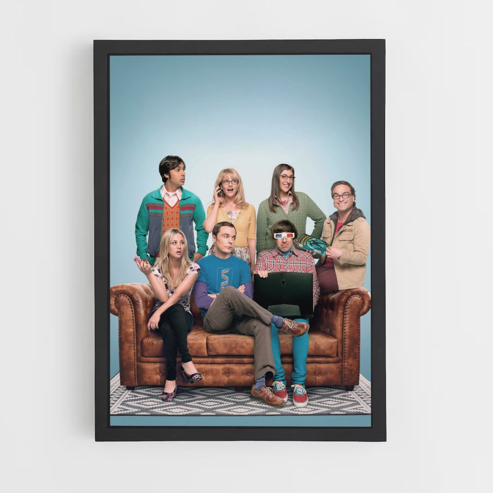 Poster The Big Bang Theory Canapé