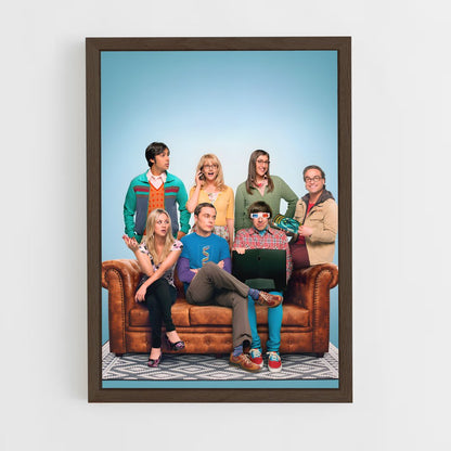 the-big-bang-theory-6 cadre Bois foncé