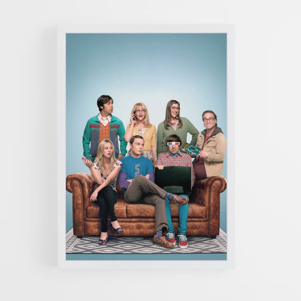 Poster The Big Bang Theory Canapé