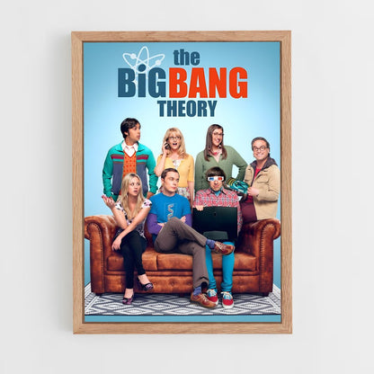 the-big-bang-theory-7 cadre Bois clair